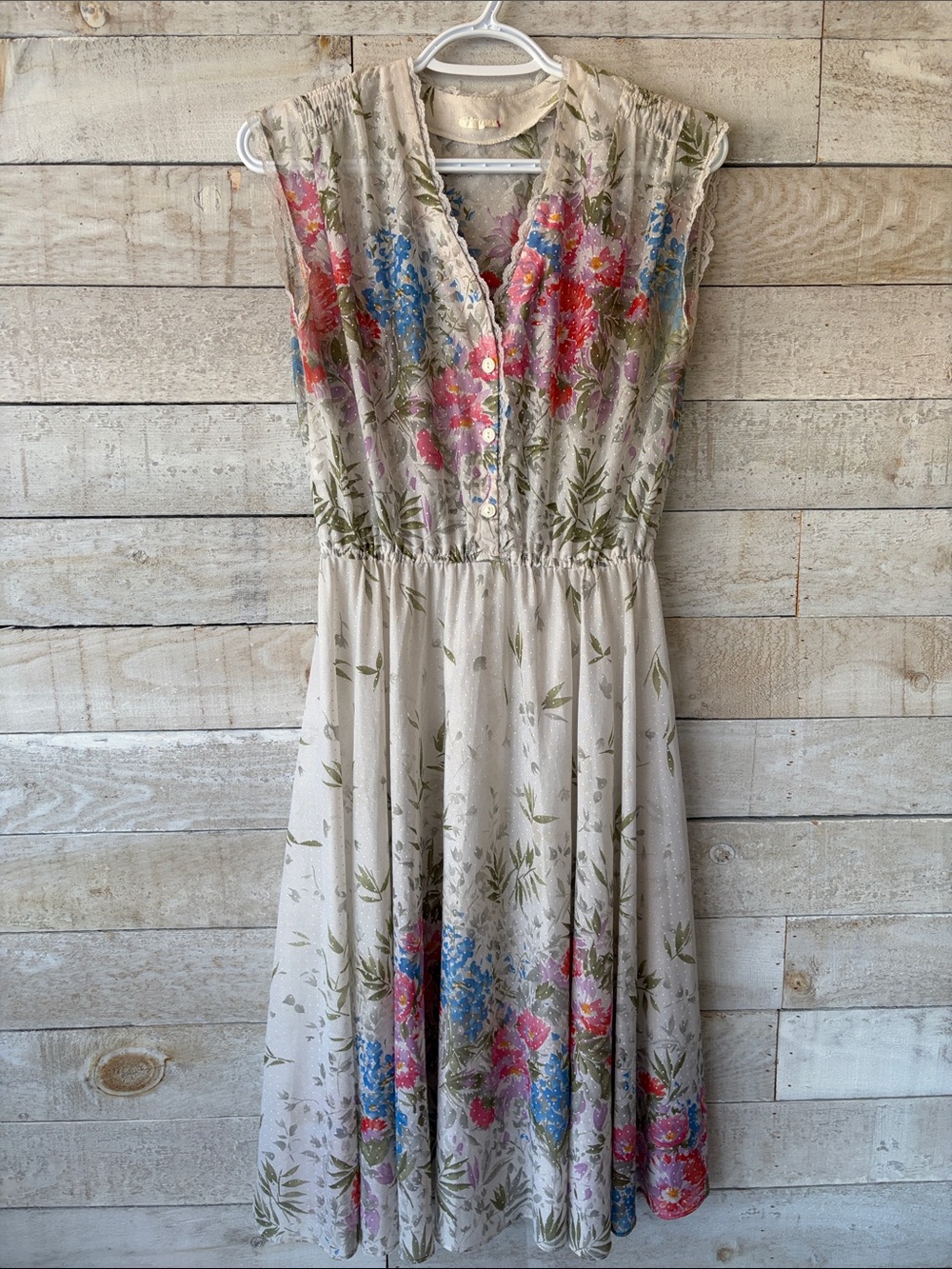 Cottagecore Sheer Floral print dress - Picture 2 of 11